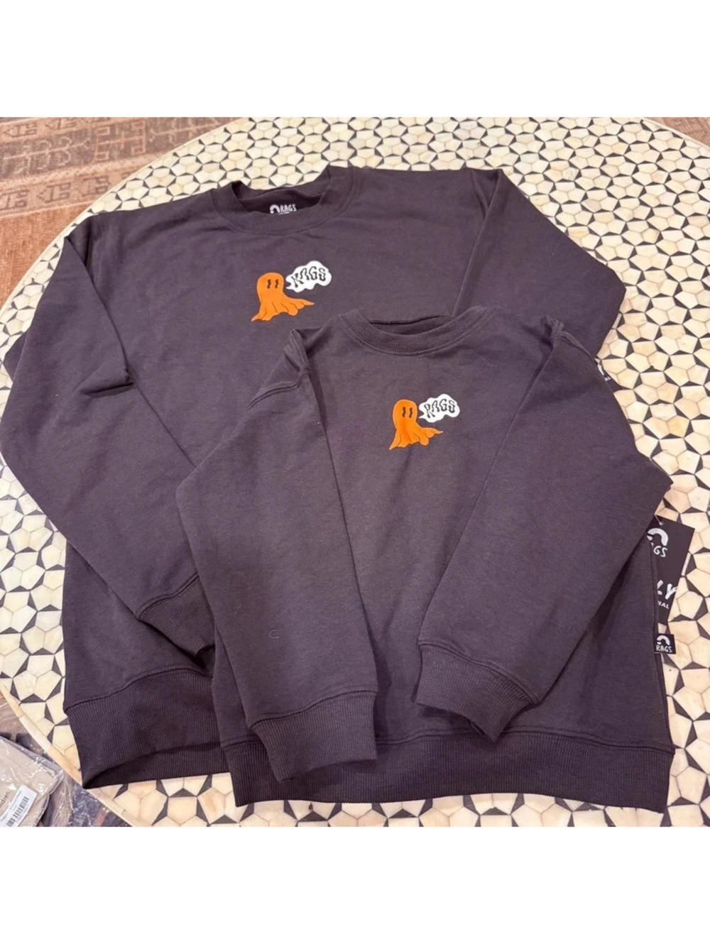 Rags to raches stay spooky crew neck mama only